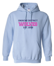 Load image into Gallery viewer, Wolves Twill Embroidered Adult Hoodie
