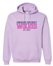 Load image into Gallery viewer, Wolves Twill Embroidered Adult Hoodie
