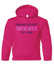 Load image into Gallery viewer, Wolves Twill Embroidered Youth Hoodie
