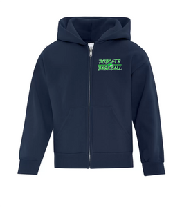 Berwick Bobcats Youth Zip Up Hoodie