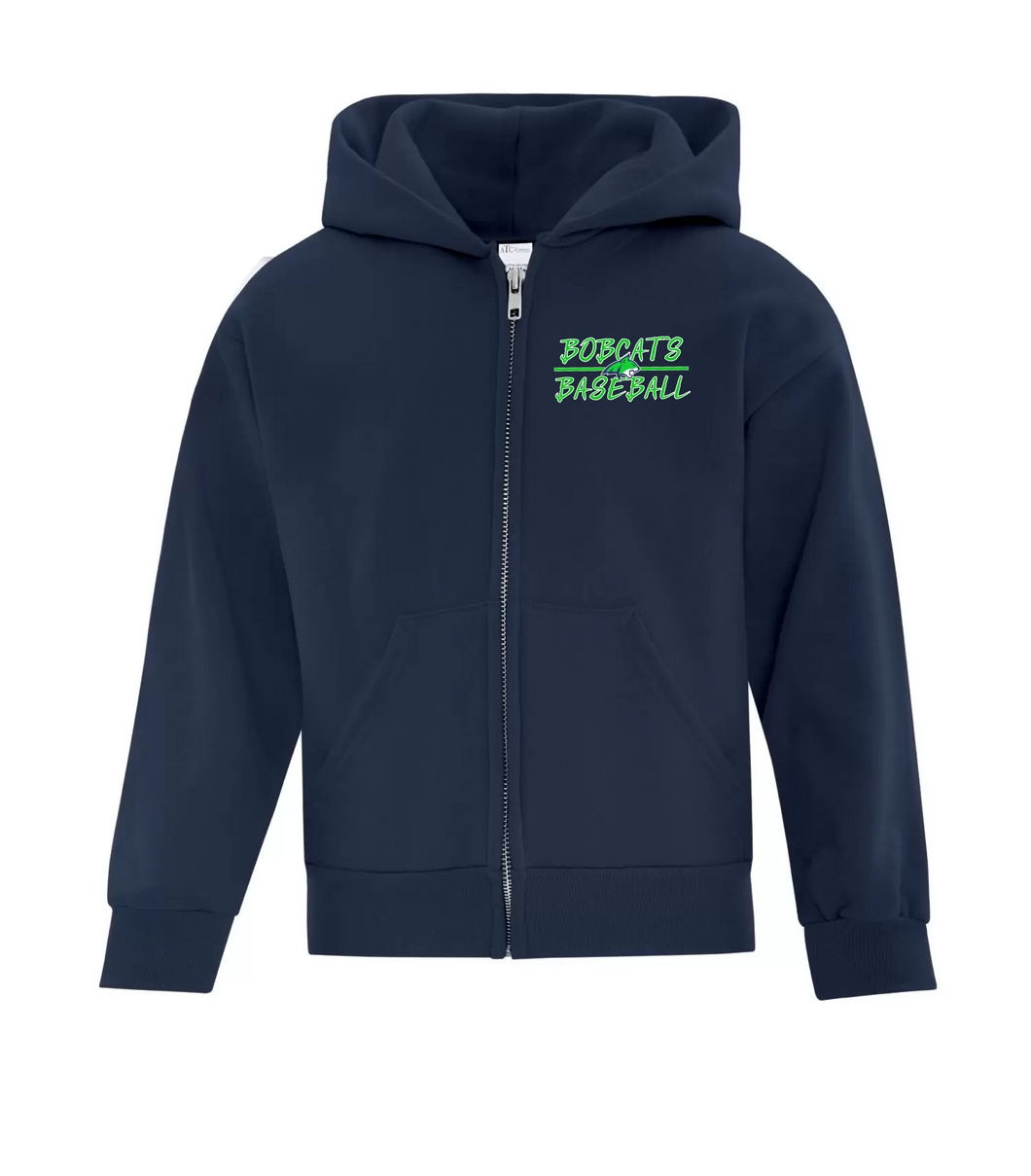 Berwick Bobcats Youth Zip Up Hoodie