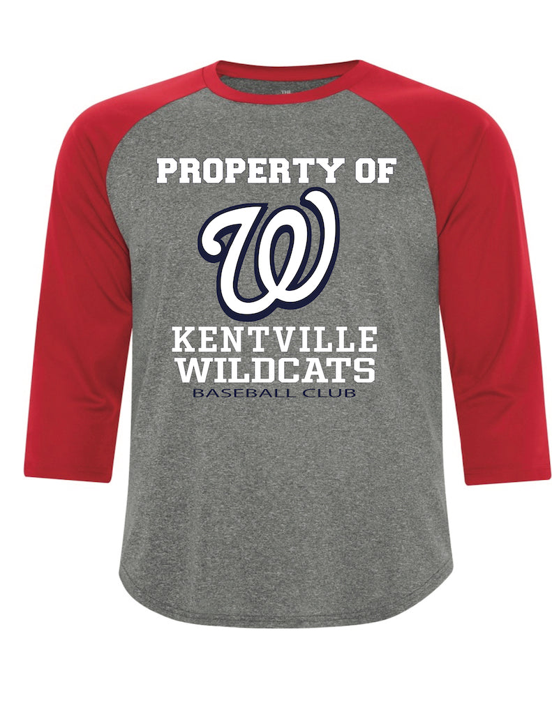 Kentville Baseball 3/4 sleeve shirt