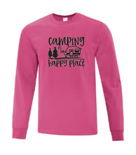 Load image into Gallery viewer, Camping Is My Happy Place Long Sleeves
