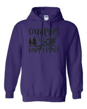 Load image into Gallery viewer, Camping is my Happy Place Youth Hoodies
