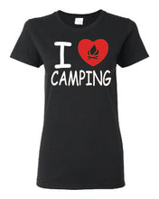 Load image into Gallery viewer, I Love Camping Ladies T-shirts
