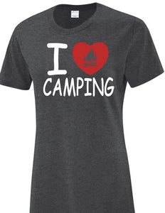 I Love Camping Ladies T-shirts