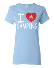 Load image into Gallery viewer, I Love Camping Ladies T-shirts
