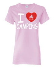 Load image into Gallery viewer, I Love Camping Ladies T-shirts
