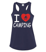 Load image into Gallery viewer, I Love Camping Ladies Tanks
