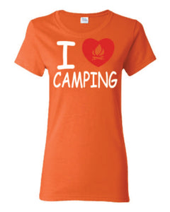 I Love Camping Ladies T-shirts