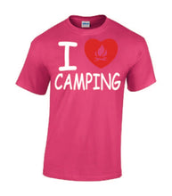Load image into Gallery viewer, I Love Camping Youth T-shirts
