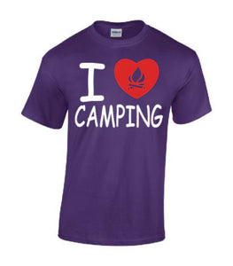 I Love Camping Youth T-shirts