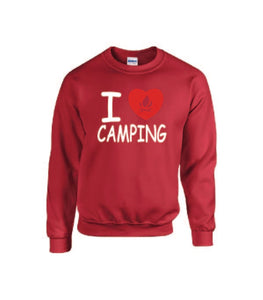 I Love Camping Crewnecks