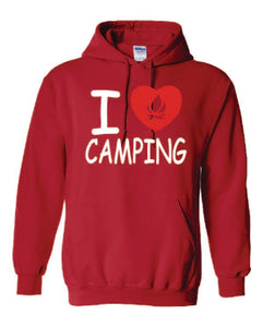 I Love Camping Hoodies