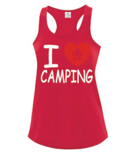 Load image into Gallery viewer, I Love Camping Ladies Tanks
