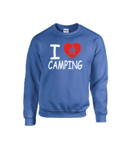 I Love Camping Crewnecks