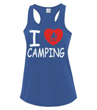 Load image into Gallery viewer, I Love Camping Ladies Tanks

