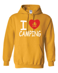 I Love Camping Youth Hoodies