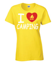 Load image into Gallery viewer, I Love Camping Ladies T-shirts
