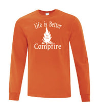 Load image into Gallery viewer, Life Is Better By The Campfire White Letters Long Sleeves
