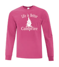 Load image into Gallery viewer, Life Is Better By The Campfire White Letters Long Sleeves
