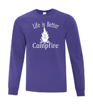 Load image into Gallery viewer, Life Is Better By The Campfire White Letters Long Sleeves
