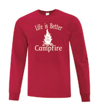 Load image into Gallery viewer, Life Is Better By The Campfire White Letters Long Sleeves
