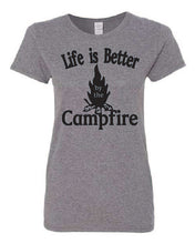 Load image into Gallery viewer, Life Is Better By The Campfire Ladies T-shirts
