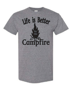Life Is Better By The Campfire Youth T-shirts