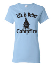 Load image into Gallery viewer, Life Is Better By The Campfire Ladies T-shirts
