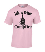 Load image into Gallery viewer, Life Is Better By The Campfire Youth T-shirts
