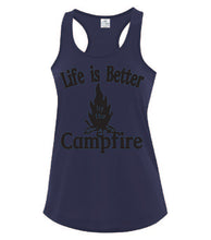 Load image into Gallery viewer, Life Is Better By The Campfire Ladies Tanks

