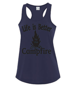 Life Is Better By The Campfire Ladies Tanks