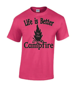 Life Is Better By The Campfire Youth T-shirts