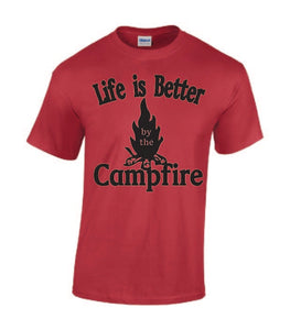Life Is Better By The Campfire Youth T-shirts