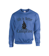 Load image into Gallery viewer, Life Is Better By The Campfire Crewnecks
