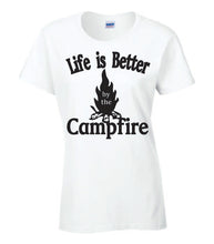Load image into Gallery viewer, Life Is Better By The Campfire Ladies T-shirts
