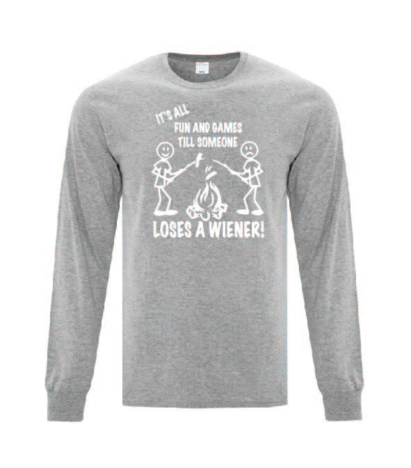 It's all Fun and Games White Letters Long Sleeves