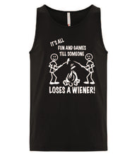 Load image into Gallery viewer, It&#39;s all Fun and Games Tanks White Letters
