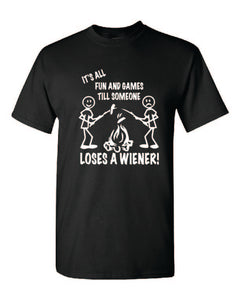 It's all Fun and Games Youth T-shirts White Letters