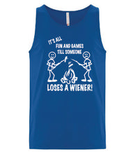 Load image into Gallery viewer, It&#39;s all Fun and Games Tanks White Letters
