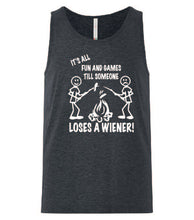 Load image into Gallery viewer, It&#39;s all Fun and Games Tanks White Letters
