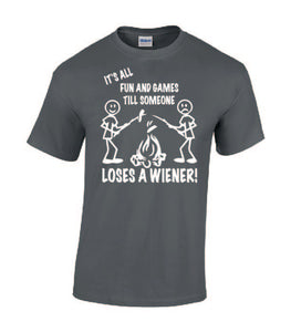 It's all Fun and Games Youth T-shirts White Letters