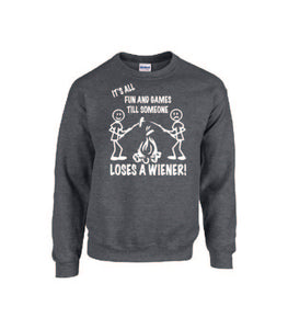 It's all Fun and Games Crewnecks White Letters