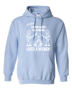 It's all Fun and Games Hoodie White Letters