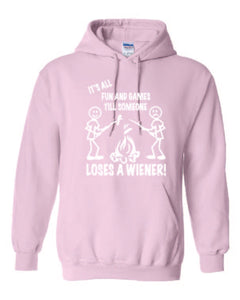 It's all Fun and Games Youth Hoodie White Letters