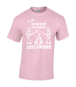 It's all Fun and Games T-shirts White Letters