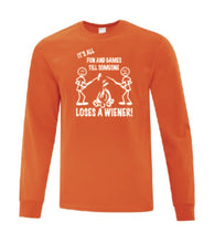 Load image into Gallery viewer, It&#39;s all Fun and Games White Letters Long Sleeves
