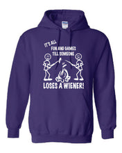 Load image into Gallery viewer, It&#39;s all Fun and Games Youth Hoodie White Letters
