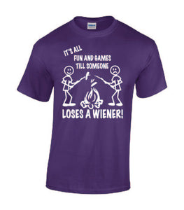 It's all Fun and Games Youth T-shirts White Letters